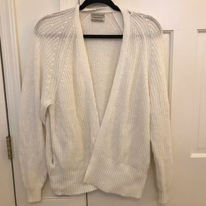 White cardigan